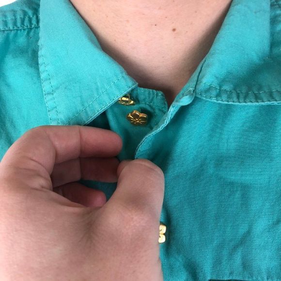 Vintage Liz Claiborne Button Down Crop Top - Picture 3 of 7